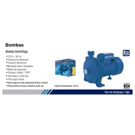 Bomba Centrífuga 3/4 HP