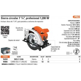 Sierra Circular Profesional 1200 Watts