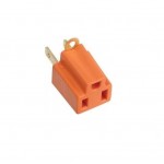 Adaptador 3 a 2 naranja n.a