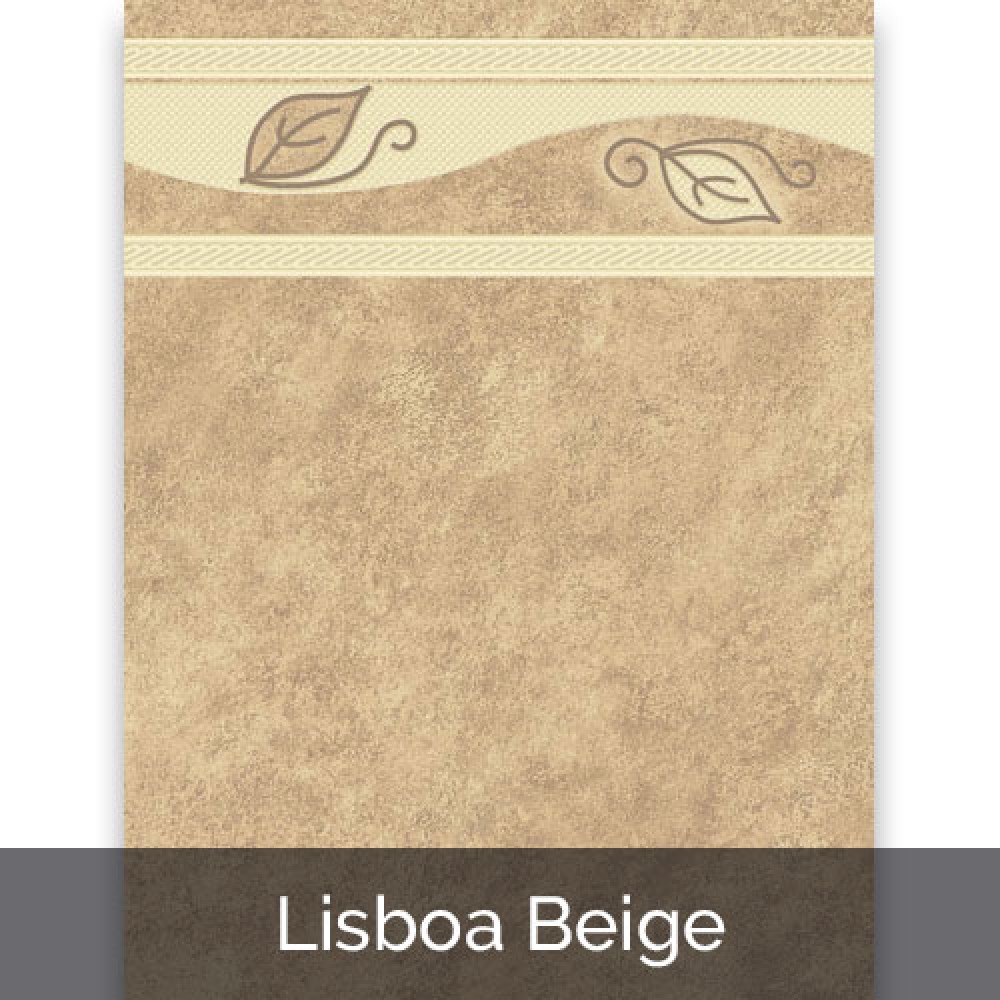 Azulejo para Baño Lisboa Beige2  25x33.4 cms