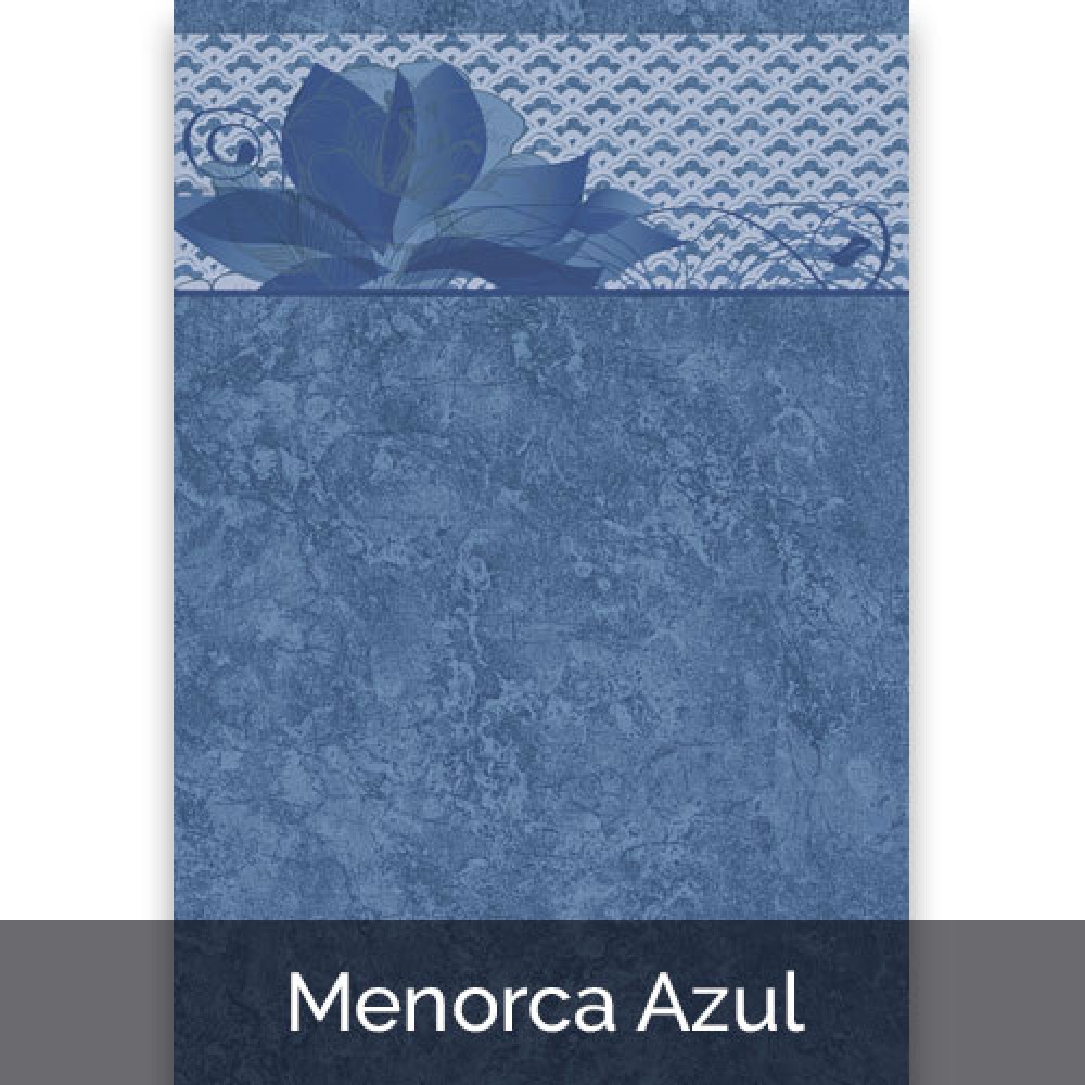 Azulejo para Baño Menorca Azul1 20 x 29.5 cms