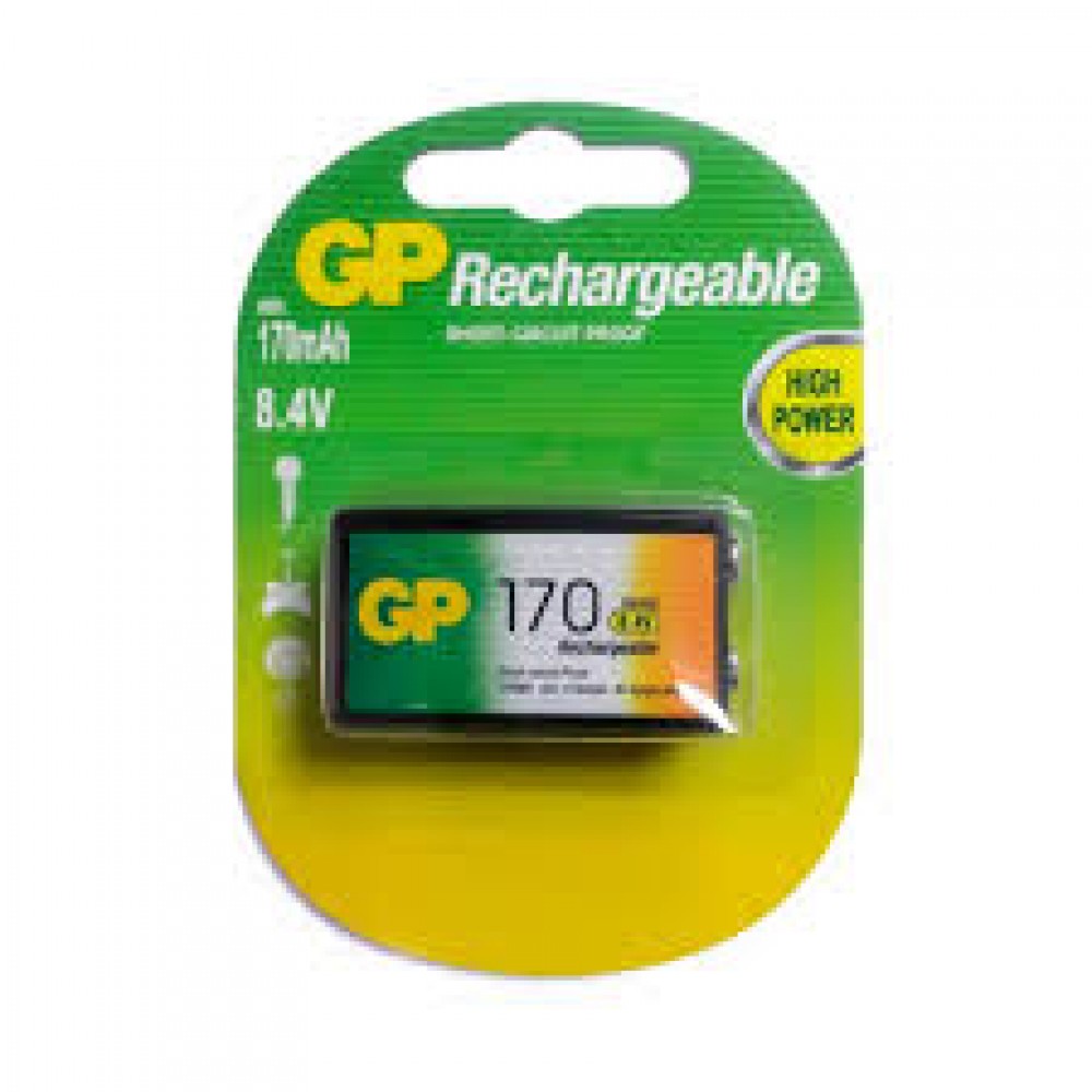 Bateria gp 9v recargable 170mah