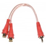 Cable audiopipe 2 rca a 2 1/4 10"