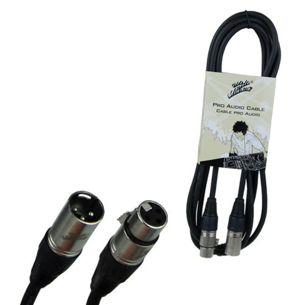 Cable para microfono zebra xlr macho a xlr hembra 10