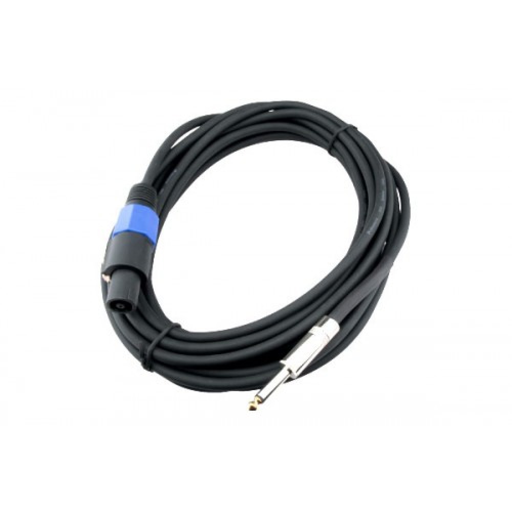 Cable zebra speakon-plug 1/4 25"