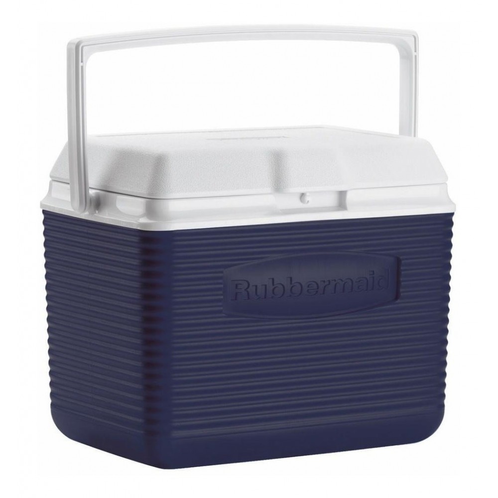 Hielera 10 qt rubbermaid azul