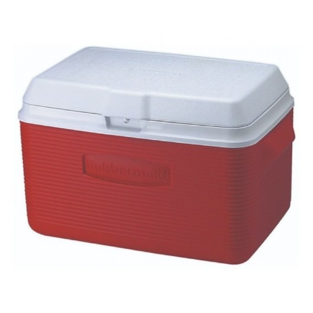 Hielera 34qt rubbermaid roja