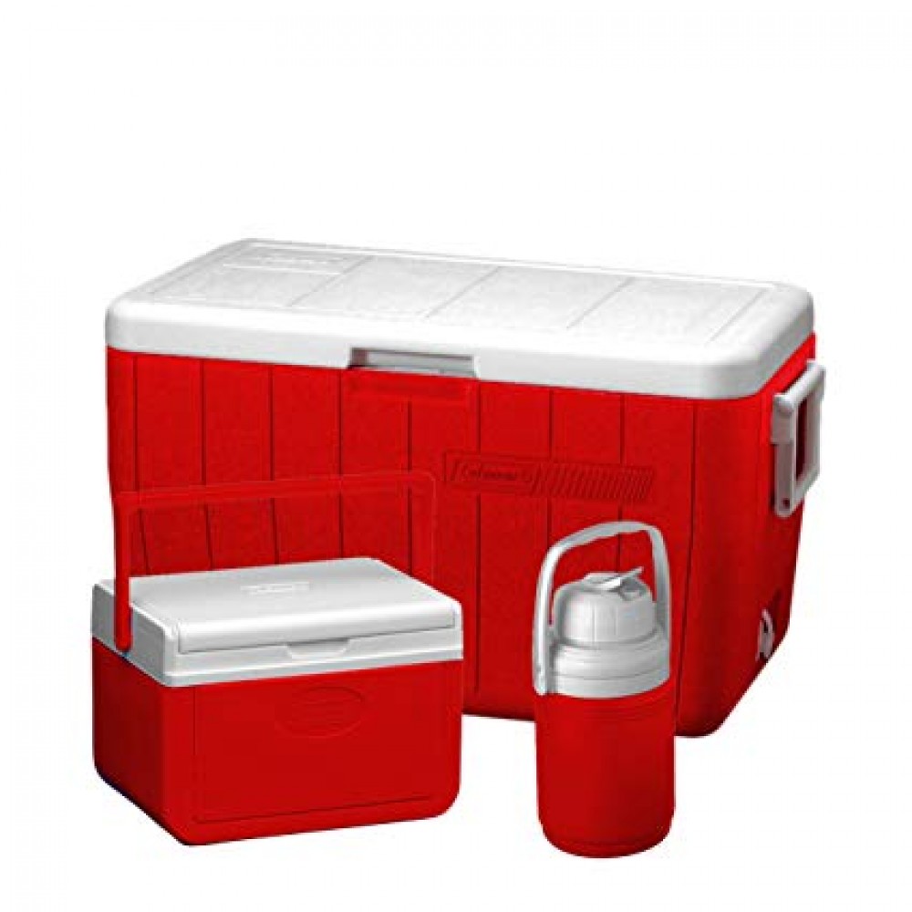 Hielera combo 48 qt rojo