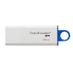 Memoria usb data traveler g4 16gb color blanca con azul