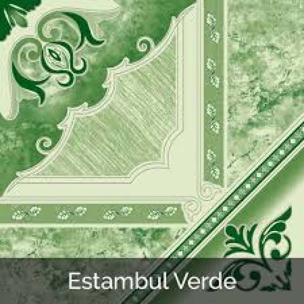 Piso Cerámico Estambul Verde 33 x 33 cms