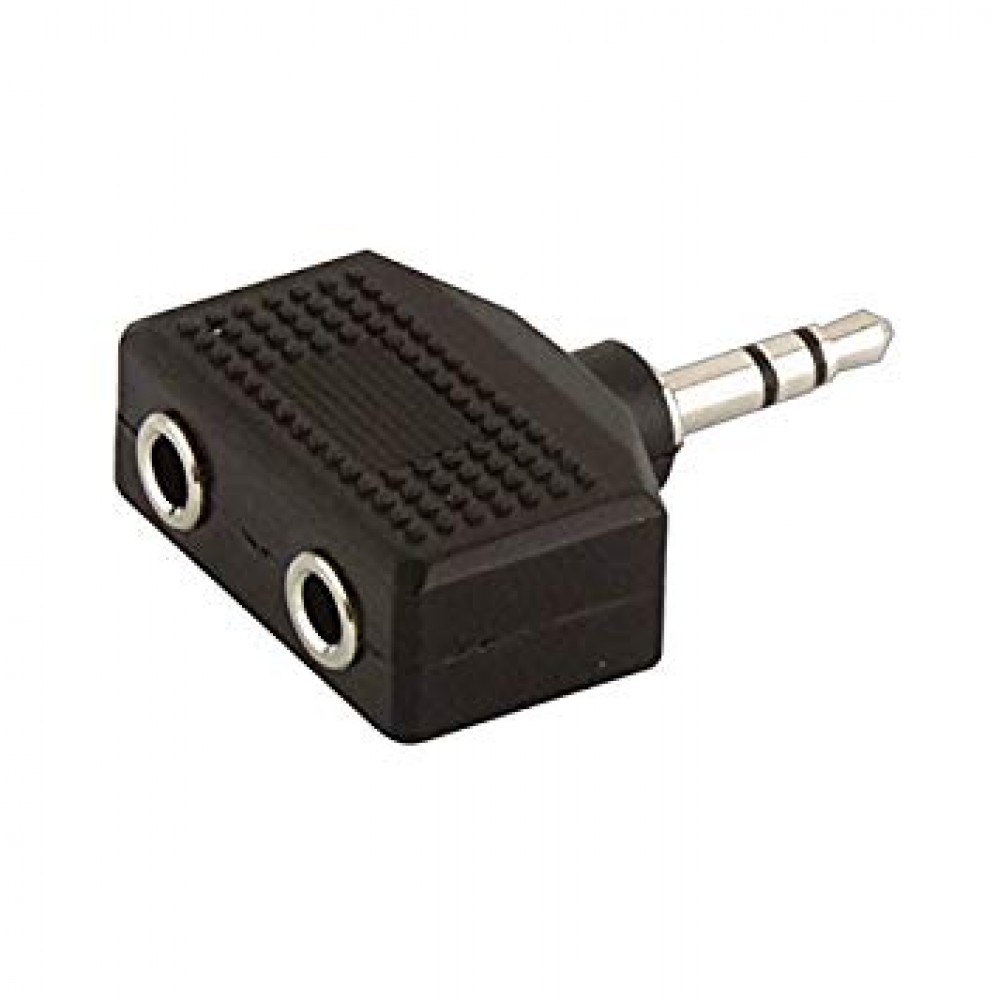 Plug n,a 3.5 mm hembra doble a 3.5mm stereo