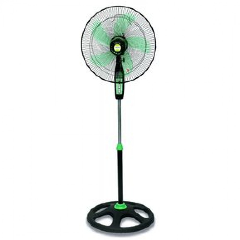 Ventilador de pedestal 18" plastico verde neon